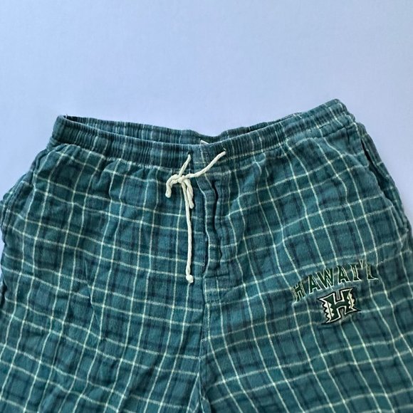 University OF HawaiiPajama Pants Adult 2XLPLaid Green Stretch Size 2XL (34x27) - Picture 7 of 14